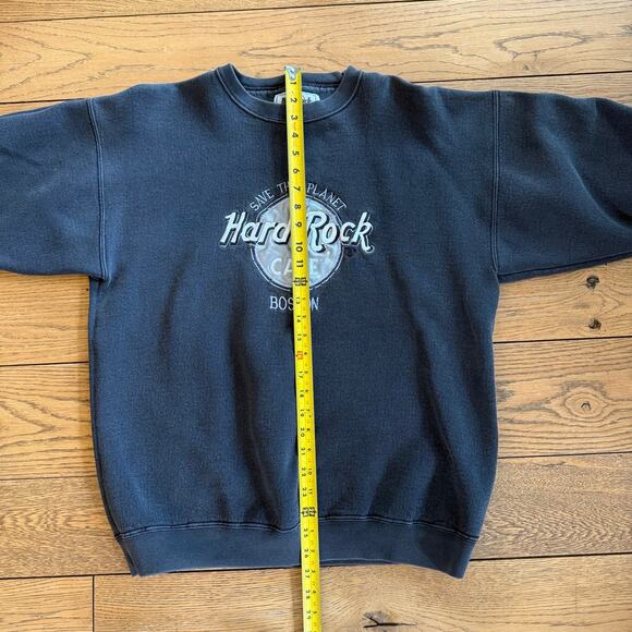 Vintage Hard Rock Cafe Save The Planet Sweatshirt SZ LG Y2K 90's Grunge Rocker - Picture 5 of 6